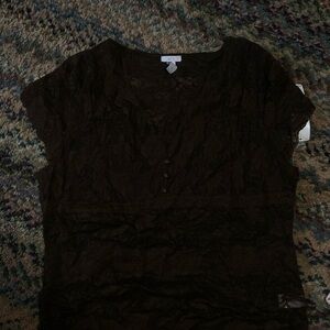 🌸Apt. 9 Black Lace Blouse